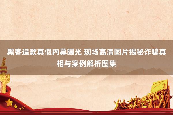 黑客追款真假内幕曝光 现场高清图片揭秘诈骗真相与案例解析图集